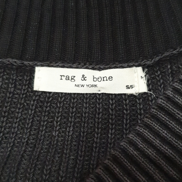 Rag & Bone V-neck Dark Gray Pullover Sweater - Picture 6 of 8